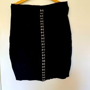 Plus Silver clasp pencil skirt